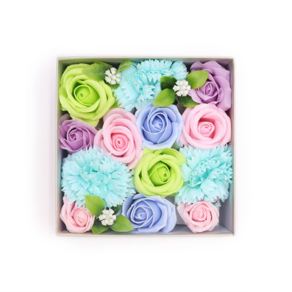 Fiori di Sapone Blu - Nascita - Conf. Quadrata 02