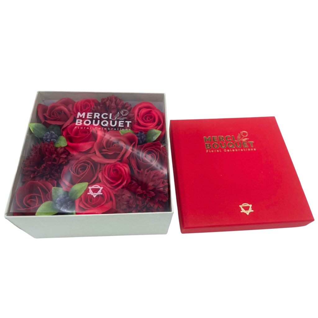 Fiori di Sapone Rose Rosse - Conf. Quadrata 01