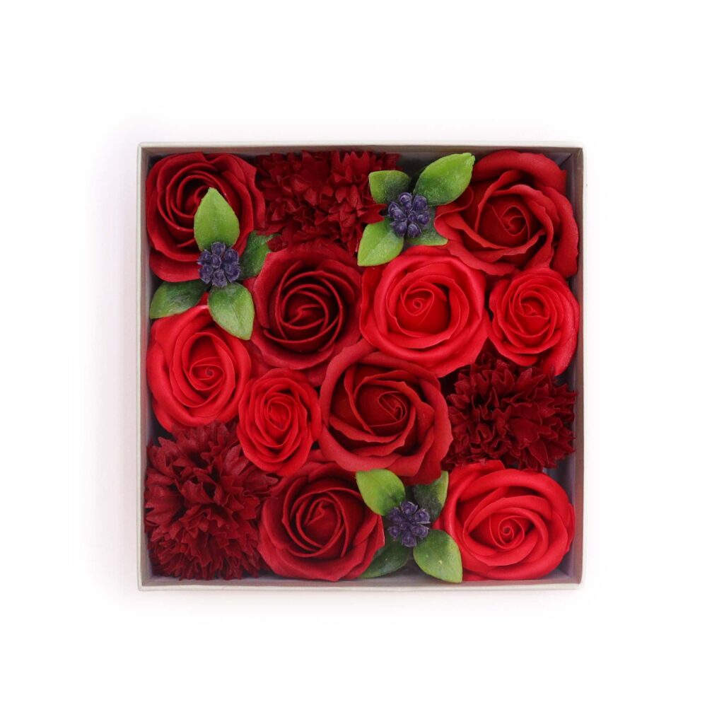 Fiori di Sapone Rose Rosse - Conf. Quadrata 02