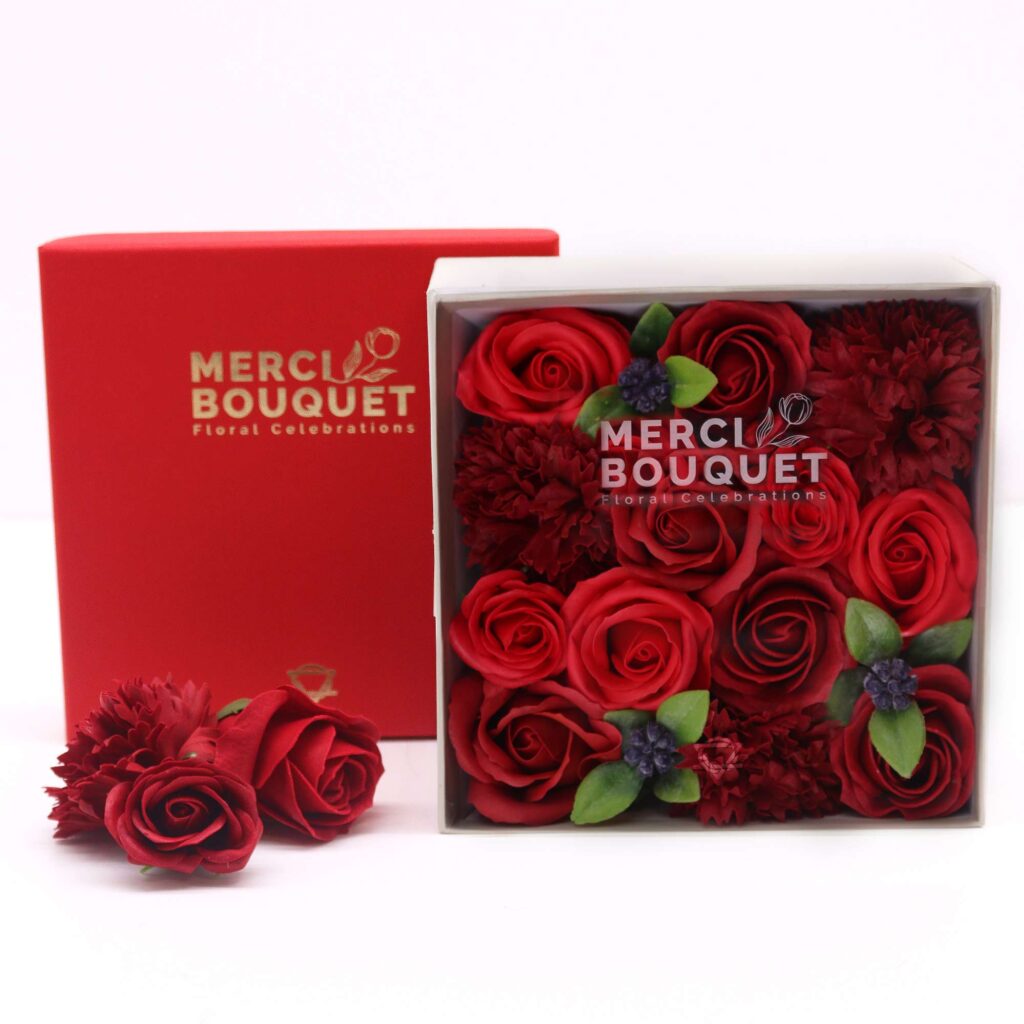Fiori di Sapone Rose Rosse - Conf. Quadrata 03