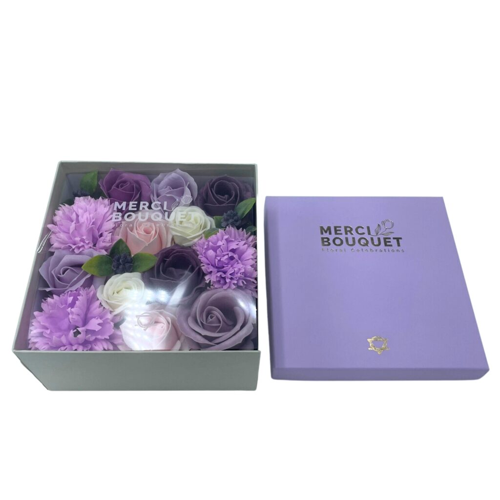 Fiori di Sapone Rose & Garofani - Conf. Quadrata 01