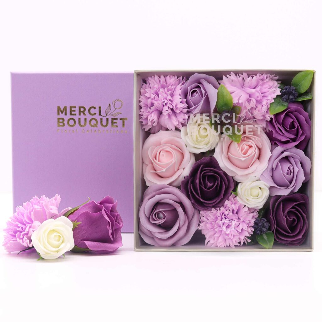 Fiori di Sapone Rose & Garofani - Conf. Quadrata 03