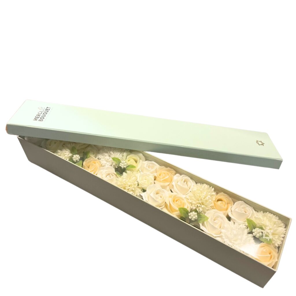 Fiori di Sapone Bianco & Avorio - Nozze - Conf. Extra Lunga 03