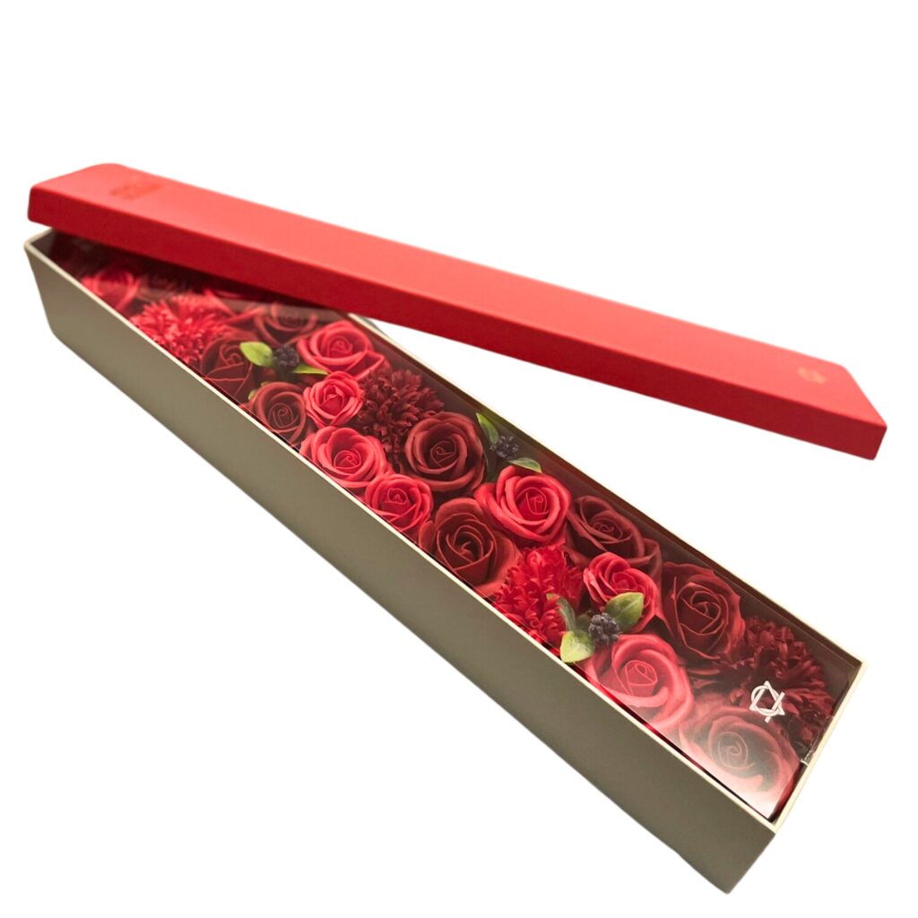 Fiori di Sapone Rose Rosse - Conf. Extra Lunga 03